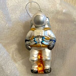 Glass Astronaut Christmas Ornament